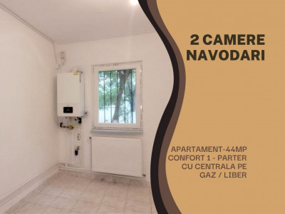 NAVODARI-EST- 2 camere confort 1, parter cu centrala pe gaz