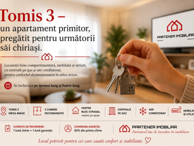 Tomis 3 – un apartament primitor, pregătit pentru următorii săi chiriași.