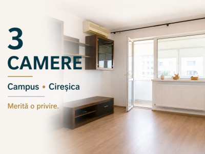 Un apartament cu 3 camere. Mai multe posibilități.