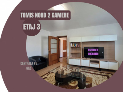 OMV- Tomis Nord- 2 camere decomandate, mobilate, cu centrala pe gaz 