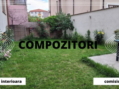COMPOZITORI - 3 camere, parter cu garaj si curte 